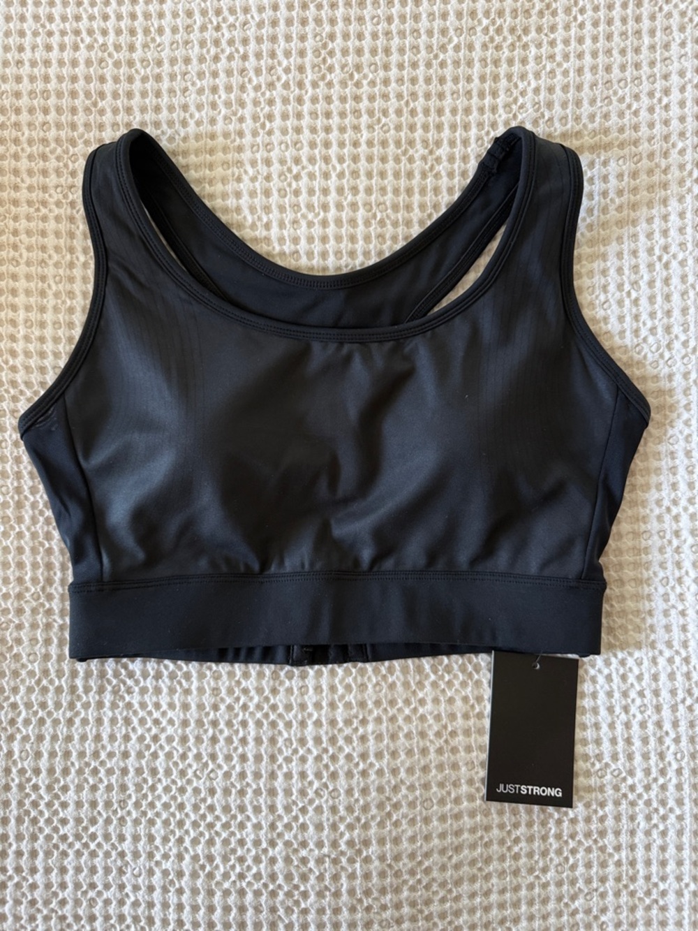 NWT Black Sports Bra - Just Strong